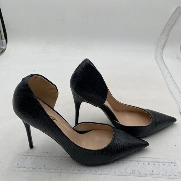 FOWT Women Pointed Toe Slip on Pumps Stiletto High Heels All Season Formal Balck - Picture 3 of 7